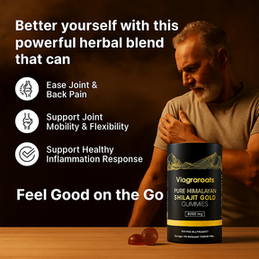 Shilajit Gold Gummies - Ease back and joint pain